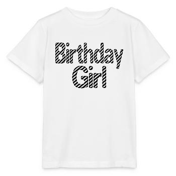Birthday Girl - Stanley/Stella Kinder T-Shirt MINI CREATOR  - Weiß - Vorne - Maike (125cm)