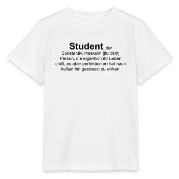 Student, der - Stanley/Stella Kinder T-Shirt MINI CREATOR  - Weiß - Vorne - Maike (125cm)