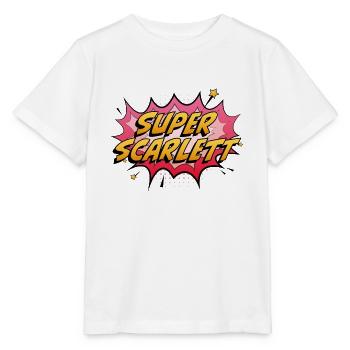 Super Scarlett - Stanley/Stella Kinder T-Shirt MINI CREATOR  - Weiß - Vorne - Maike (125cm)