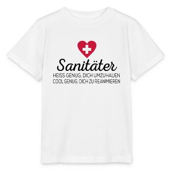 Sanitäter - Stanley/Stella Kinder T-Shirt MINI CREATOR  - Weiß - Vorne - Maike (125cm)