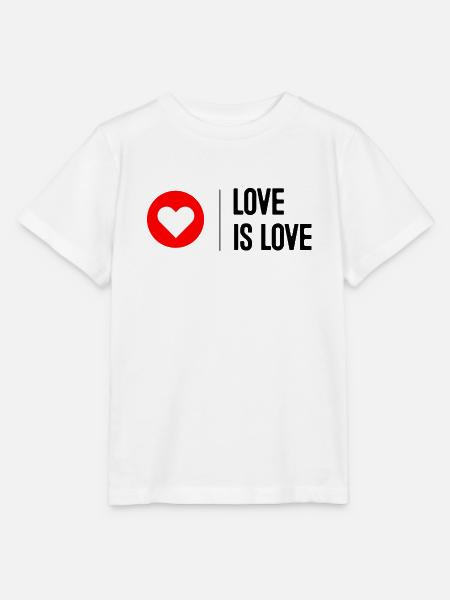 Love is Love - Stanley/Stella Kinder T-Shirt MINI CREATOR - Weiß