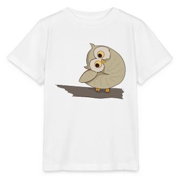 Käuzchen Kauz Uhu - Stanley/Stella Kinder T-Shirt MINI CREATOR  - Weiß - Vorne - Maike (125cm)