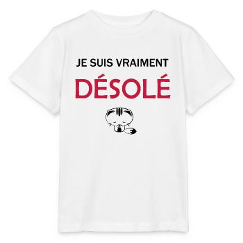 Je suis vraiment Désolé Je suis Désolé - T-shirt bio MINI CREATOR Stanley/Stella Enfant - blanc - Devant - Maike (125cm)