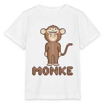 MONKE - Stanley/Stella MINI CREATOR Kids’ T-Shirt - white - Front - Maike (125cm)