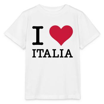 Je aime Italia - T-shirt bio MINI CREATOR Stanley/Stella Enfant - blanc - Devant - Maike (125cm)