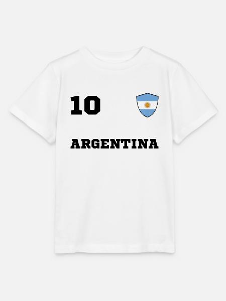 ARGENTINIEN Team Mannschaft - Stanley/Stella Kinder T-Shirt MINI CREATOR - Weiß