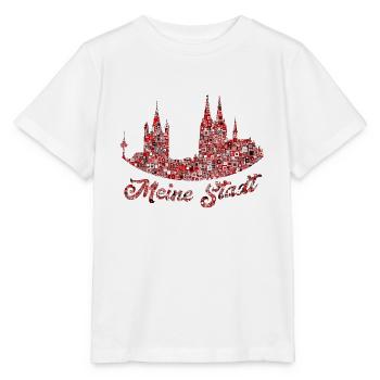 My city Cologne Popart - Stanley/Stella MINI CREATOR Kids’ T-Shirt - white - Front - Maike (125cm)