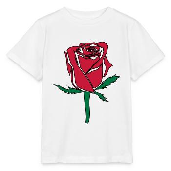 Rose Blume - Stanley/Stella Kinder T-Shirt MINI CREATOR  - Weiß - Vorne - Maike (125cm)