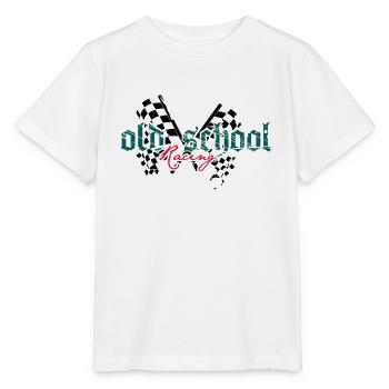 old school racing - Stanley/Stella Kinder T-Shirt MINI CREATOR  - Weiß - Vorne - Maike (125cm)