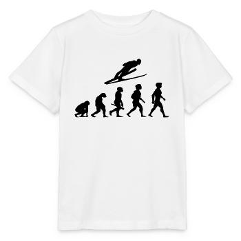Evolution Ski saut en longueur saut en ski saut à ski - T-shirt bio MINI CREATOR Stanley/Stella Enfant - blanc - Devant - Maike (125cm)