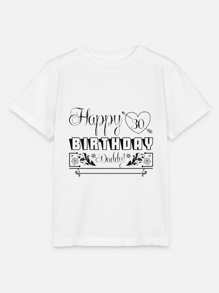 Alles Gute zum 30. Geburtstag Papa - Stanley/Stella Kinder T-Shirt MINI CREATOR - Weiß
