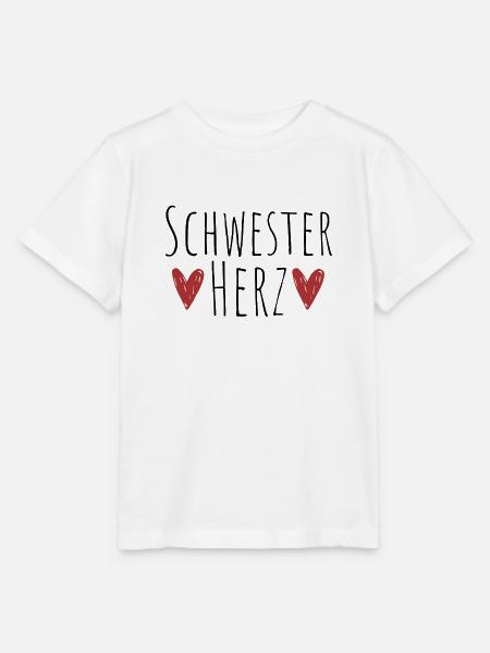 Schwesterherz Geschenk Schwestern - Stanley/Stella Kinder T-Shirt MINI CREATOR - Weiß