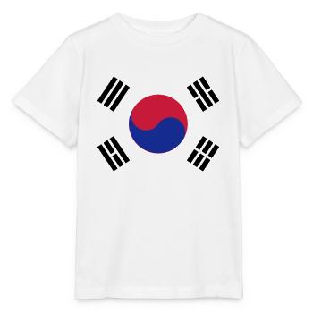 South Korea Flag - T-shirt bio MINI CREATOR Stanley/Stella Enfant - blanc - Devant - Maike (125cm)
