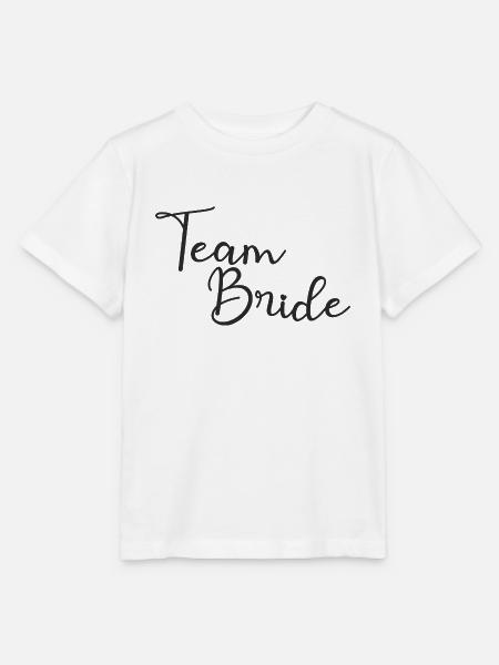 Team Bride - Stanley/Stella Kinder T-Shirt MINI CREATOR - Weiß