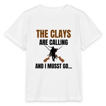 Target shooting gift | Clay pigeon shooting - Stanley/Stella MINI CREATOR Kids’ T-Shirt - white - Front - Maike (125cm)