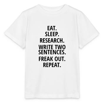 Dissertation Schreiben Doktorarbeit Doktorand - Stanley/Stella Kinder T-Shirt MINI CREATOR  - Weiß - Vorne - Maike (125cm)