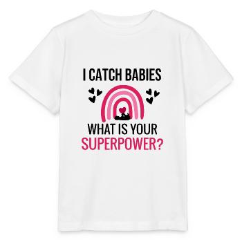Midwife gift | Obstetrician Midwife - Stanley/Stella MINI CREATOR Kids’ T-Shirt - white - Front - Maike (125cm)