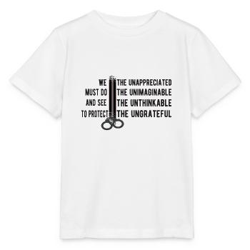 Prison Officer Prison Guard Judicial Guard - Stanley/Stella MINI CREATOR Kids’ T-Shirt - white - Front - Maike (125cm)