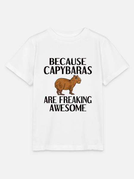Capybara Geschenk Wasserschwein Nagetier Carpincho - Stanley/Stella Kinder T-Shirt MINI CREATOR - Weiß