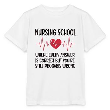 Nursing Student Nurse Student - Stanley/Stella MINI CREATOR Kids’ T-Shirt - white - Front - Maike (125cm)