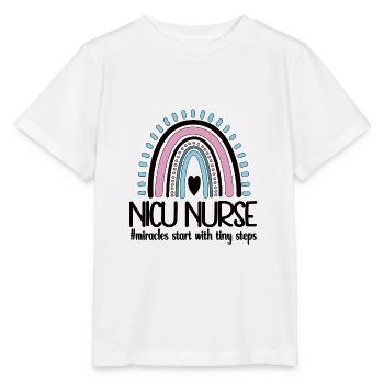 NICU Neonatologische Intensiv-Krankenschwester - Stanley/Stella Kinder T-Shirt MINI CREATOR  - Weiß - Vorne - Maike (125cm)