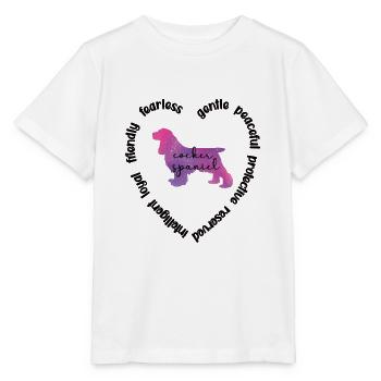Cocker Épagneul Cocker propriétaire de l’épagneul - T-shirt bio MINI CREATOR Stanley/Stella Enfant - blanc - Devant - Maike (125cm)