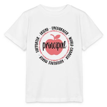 Directeur de l’école Directeur Directeur De l’école Directeur - T-shirt bio MINI CREATOR Stanley/Stella Enfant - blanc - Devant - Maike (125cm)
