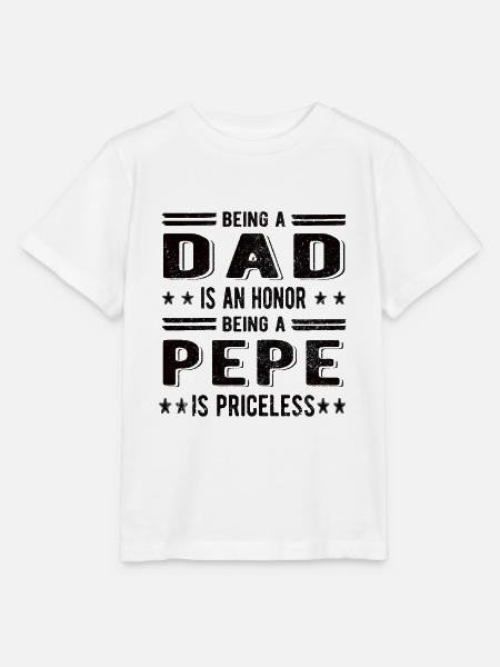 Bester Pepe Opa Vatertag Pepe Großvater Papa - Stanley/Stella Kinder T-Shirt MINI CREATOR - Weiß