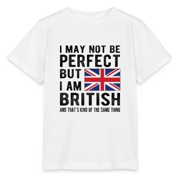 British Great Britain Flag British origin - Stanley/Stella MINI CREATOR Kids’ T-Shirt - white - Front - Maike (125cm)