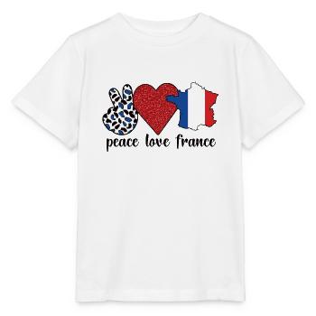 French France Flag French roots - Stanley/Stella MINI CREATOR Kids’ T-Shirt - white - Front - Maike (125cm)