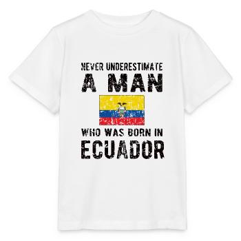 Équateur Équateur Drapeau équatorien - T-shirt bio MINI CREATOR Stanley/Stella Enfant - blanc - Devant - Maike (125cm)