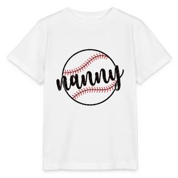 Nanny Grandma Of a Baseball Player Baseball Nanny - Stanley/Stella MINI CREATOR Kids’ T-Shirt - white - Front - Maike (125cm)
