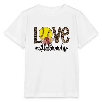 Meme Oma Eines Softballspieler Softball Meme - Stanley/Stella Kinder T-Shirt MINI CREATOR  - Weiß - Vorne - Maike (125cm)