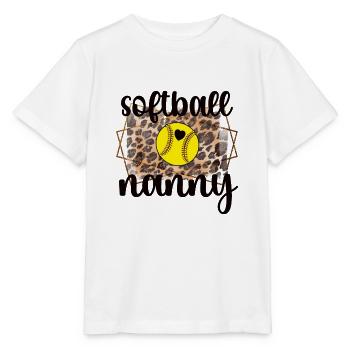 Nanny Grandma By Softball Player Softball Nanny - Stanley/Stella MINI CREATOR Kids’ T-Shirt - white - Front - Maike (125cm)