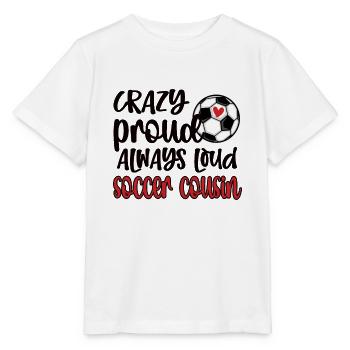 Football cousin Football player cousin Footballer - Stanley/Stella MINI CREATOR Kids’ T-Shirt - white - Front - Maike (125cm)