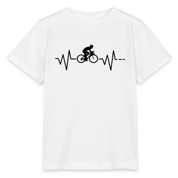 Herzschlag Fahrrad Rennrad Radsport Geschenkidee - Stanley/Stella Kinder T-Shirt MINI CREATOR  - Weiß - Vorne - Maike (125cm)