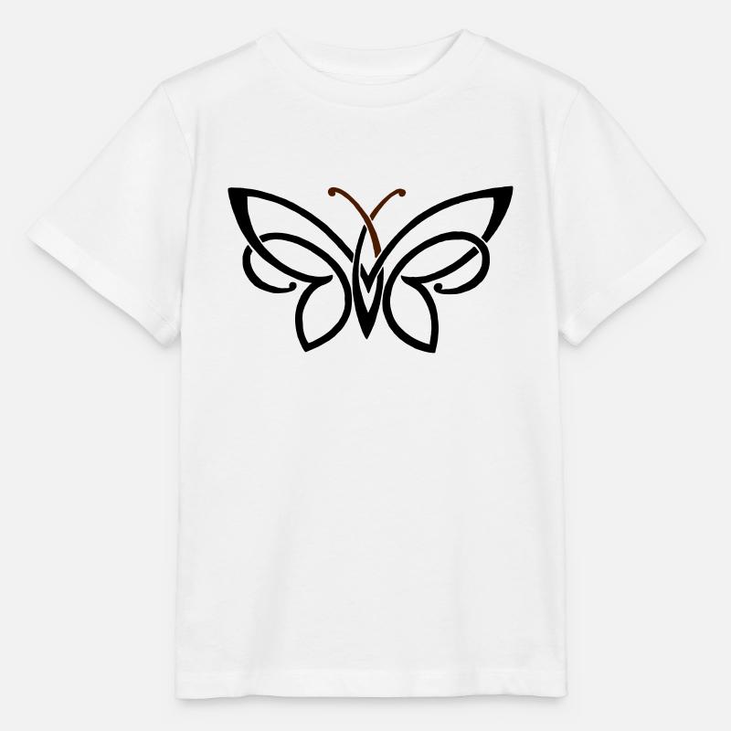 butterfly - Stanley/Stella MINI CREATOR Kids’ T-Shirt - white