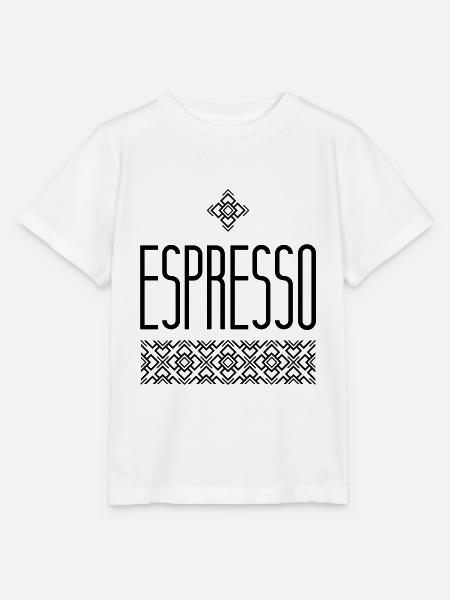 espresso - Stanley/Stella Kinder T-Shirt MINI CREATOR - Weiß