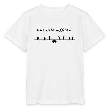 Wagen Sie es, andere Vögel zu sein - Stanley/Stella Kinder T-Shirt MINI CREATOR  - Weiß - Vorne - Maike (125cm)