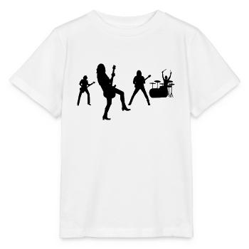 Rock Band - Stanley/Stella Kinder T-Shirt MINI CREATOR  - Weiß - Vorne - Maike (125cm)