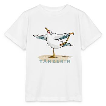 prinzenart / Asana Tänzerin (Natarajasana) - Stanley/Stella Kinder T-Shirt MINI CREATOR  - Weiß - Vorne - Maike (125cm)
