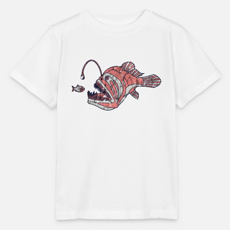 Anglerfisch - Stanley/Stella Kinder T-Shirt MINI CREATOR  - Weiß