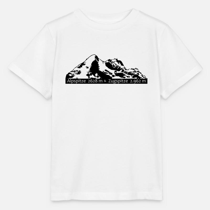 Alpspitze Zugspitze - Stanley/Stella MINI CREATOR Kids’ T-Shirt - white