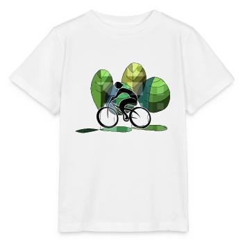 Cyclist - Stanley/Stella MINI CREATOR Kids’ T-Shirt - white - Front - Maike (125cm)