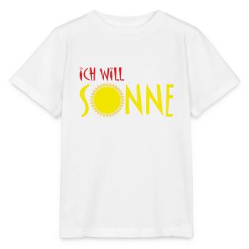 Je veux du soleil - T-shirt bio MINI CREATOR Stanley/Stella Enfant - blanc - Devant - Maike (125cm)