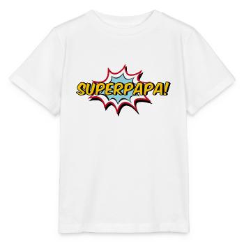 Super dad - Stanley/Stella MINI CREATOR Kids’ T-Shirt - white - Front - Maike (125cm)