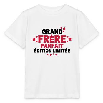 grand frère parfait édition limitée - T-shirt bio MINI CREATOR Stanley/Stella Enfant - blanc - Devant - Maike (125cm)