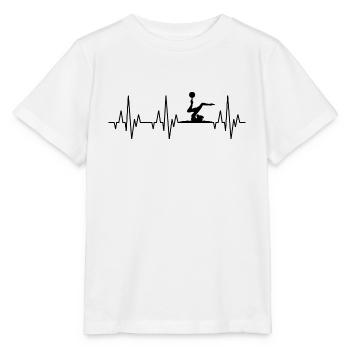 Heartbeat ECG Gymnastique Gymnastique Acrobatie Sport - T-shirt bio MINI CREATOR Stanley/Stella Enfant - blanc - Devant - Maike (125cm)