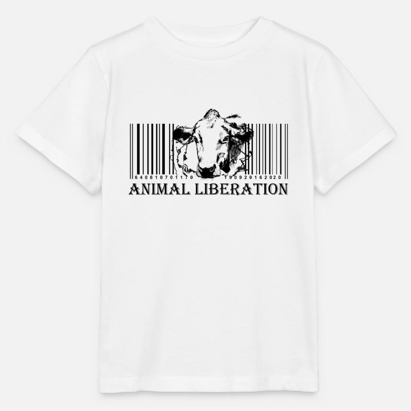 Animal Liberation - Stanley/Stella MINI CREATOR Kids’ T-Shirt - white