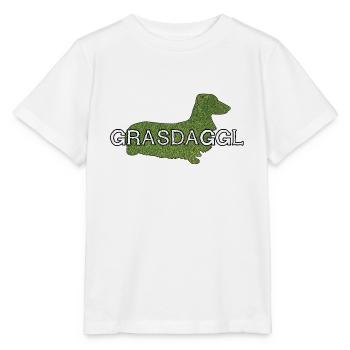 Grasdaggl typisch schwäbisches Schempfword - Stanley/Stella Kinder T-Shirt MINI CREATOR  - Weiß - Vorne - Maike (125cm)